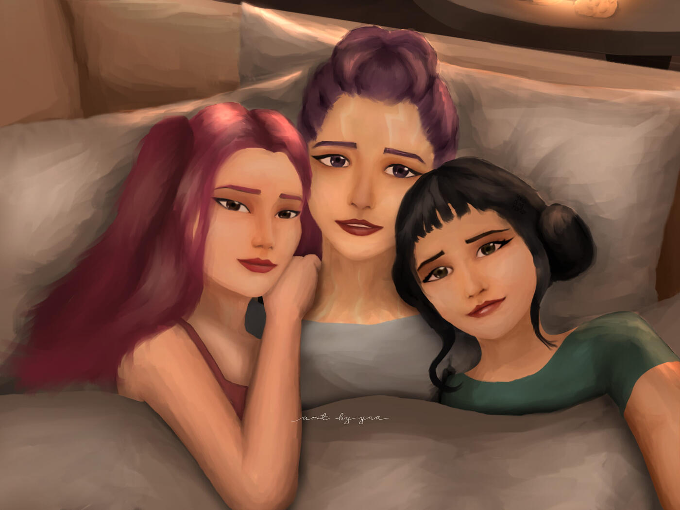 love underneath candlelight (polytrix / kpop demon hunters fanart)