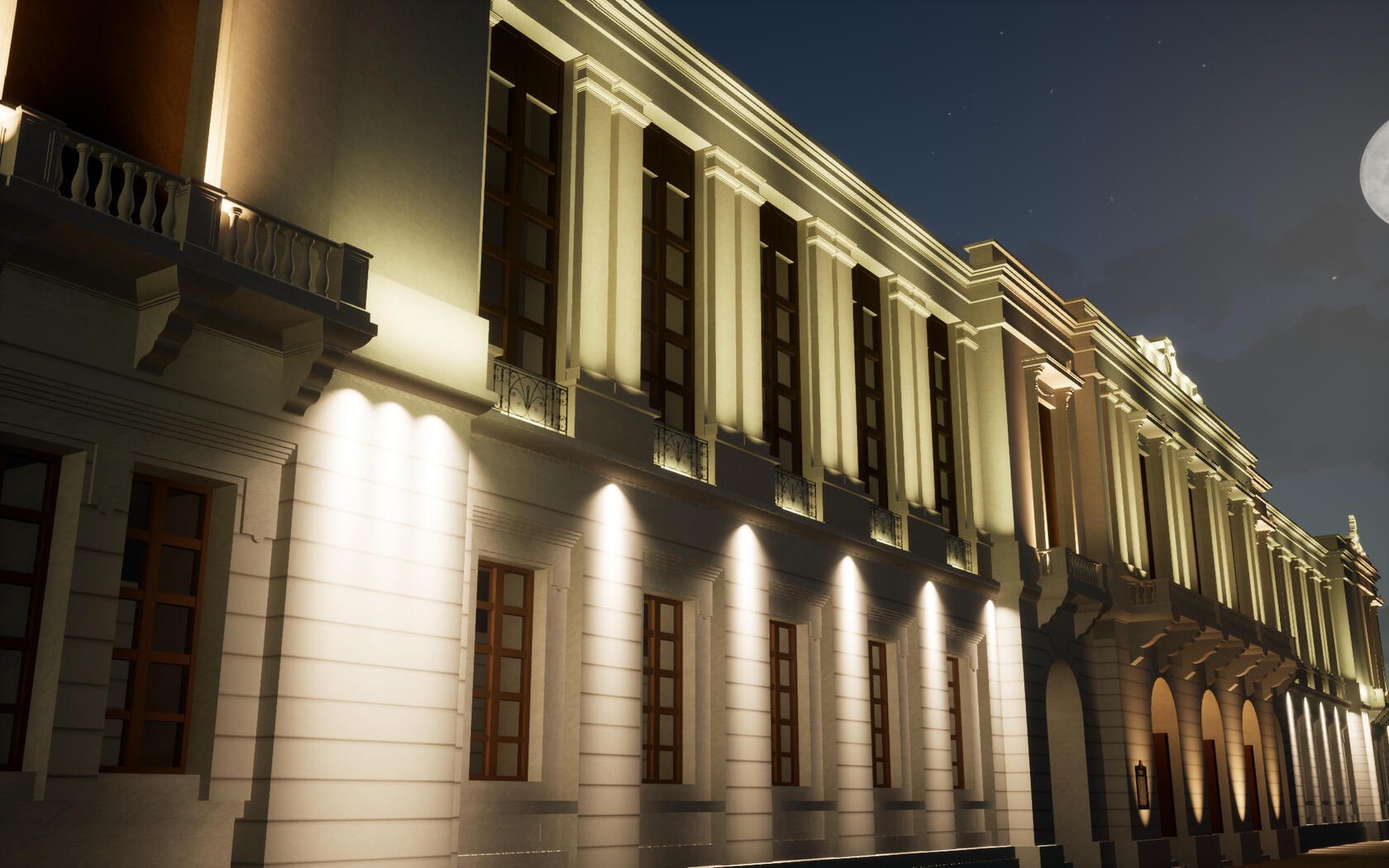 ayuntamiento - exterior (night)